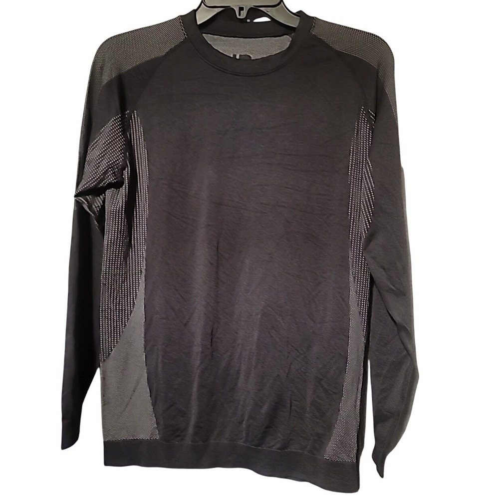 FootJoy‎ Mens Thermal Base Layer Long Sleeve Shirt Black Gray Medium